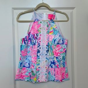 Lilly Pulitzer Peplum Top